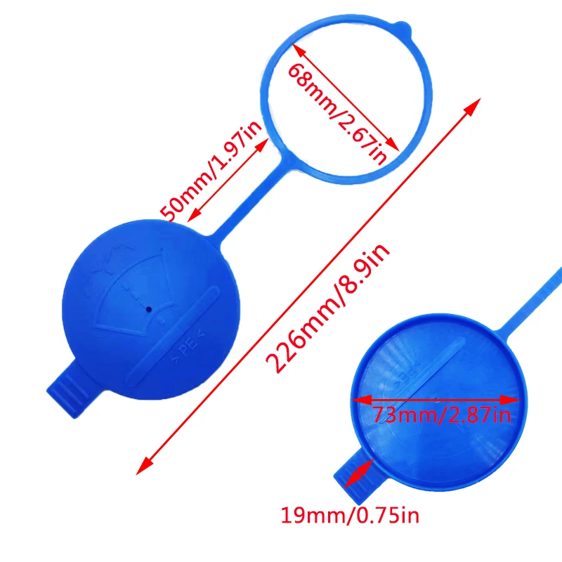 2X Car Windshield Wiper Washer Fluid Reservoir Tank Cap Bottle Lid  For Mercedes-Benz Sprinter Vito Viano For Vw Crafter