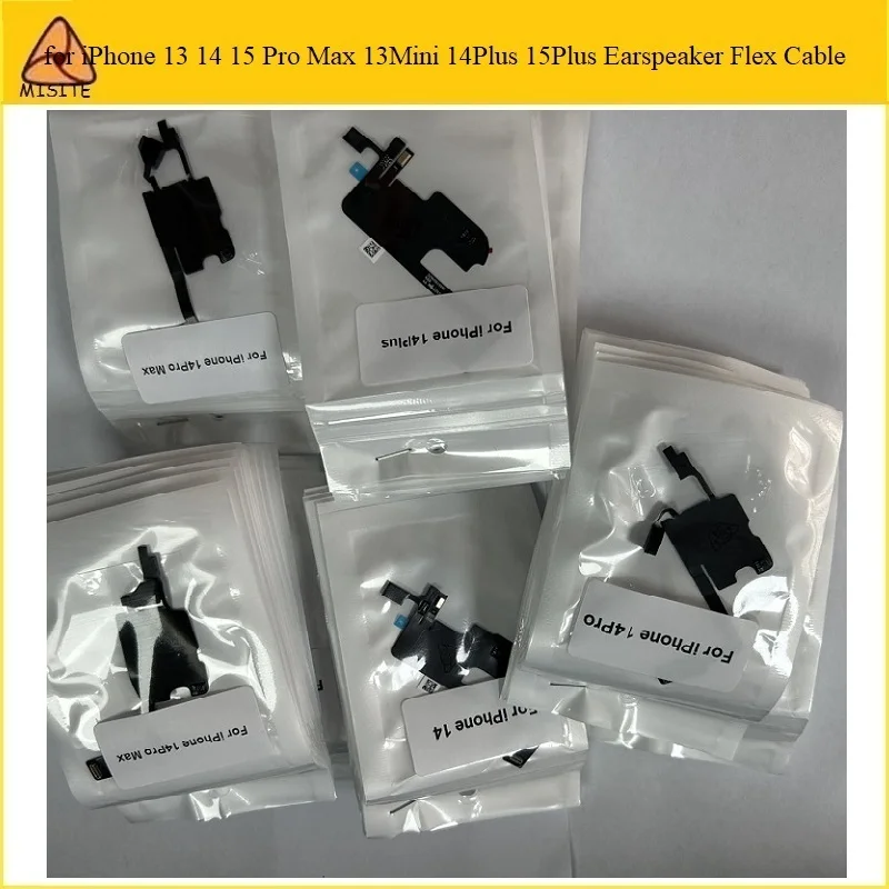 

50Pcs Tested Earspeaker Light Sensor Proximity Flex Cable for iPhone 13 14 15 Pro Max Plus with Mic Earpiece Ribbon Repair Part