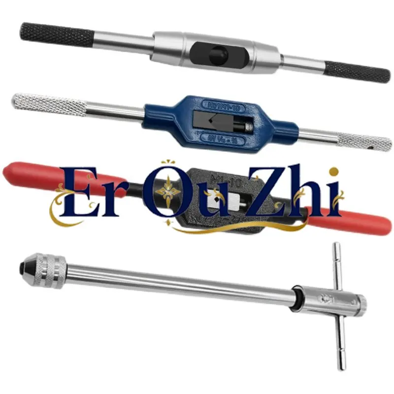 Tap Wrench Adjustable Ratchet Wrench Extended Rod Tapping Tool Manual Tapping Winch Winch Hard All Steel