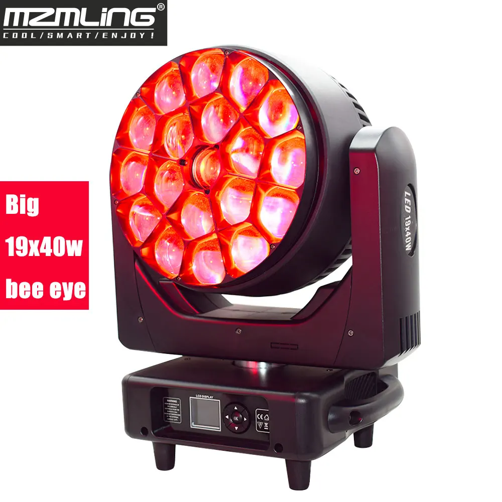 

Ship From Local Warehouse Led 19x40w Big Bee Eye DMX512 Wash Moving Head Light DJ Stage