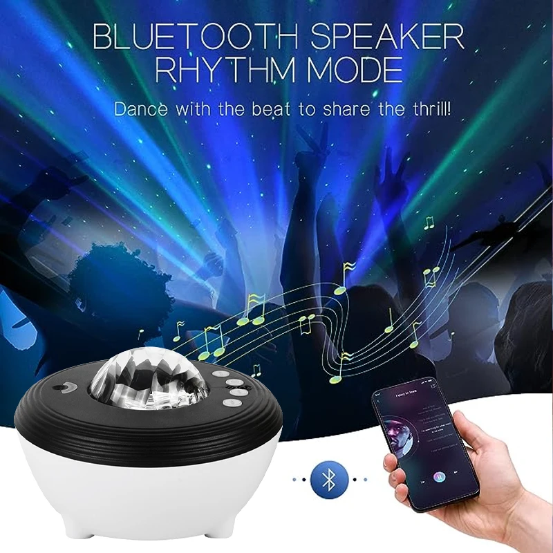 Smart Music Speaker  Galaxy  Northern Lights Projector Night lamp  Alexa & Google Assistant for Kids Adults Gifts Bedroom Decor