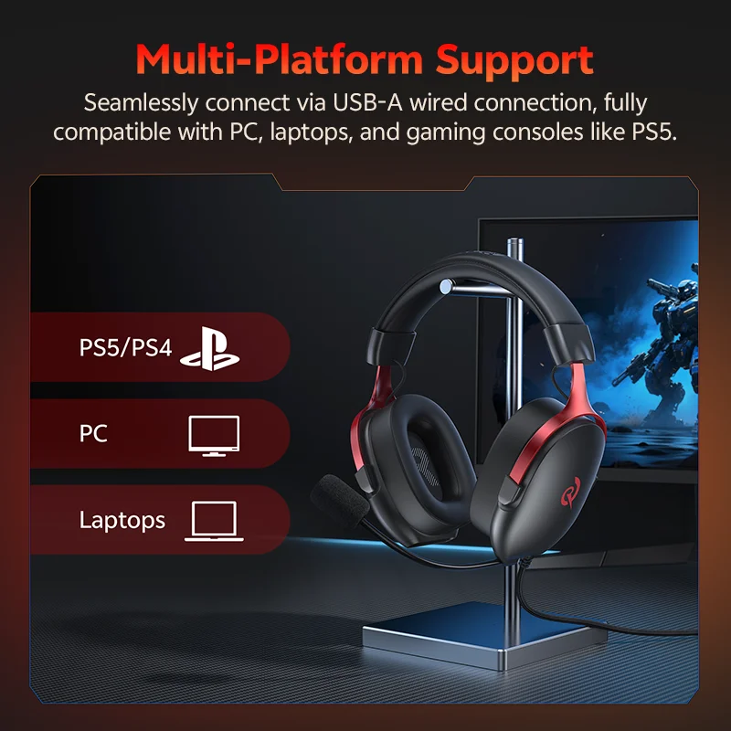 QCY VN200 Pro H7GM USB Gaming  - Gaming Headset 7.1 recensie en prijs
