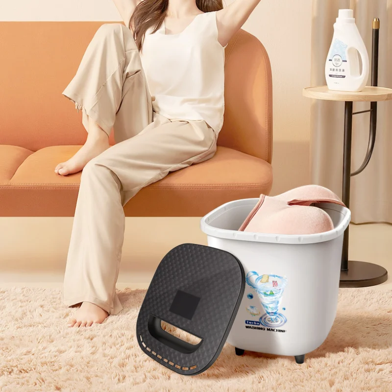 Mini Washing Machine Forward Reverse Rotation Automatic Power Off Portable Washer Turbo Laundry Machine