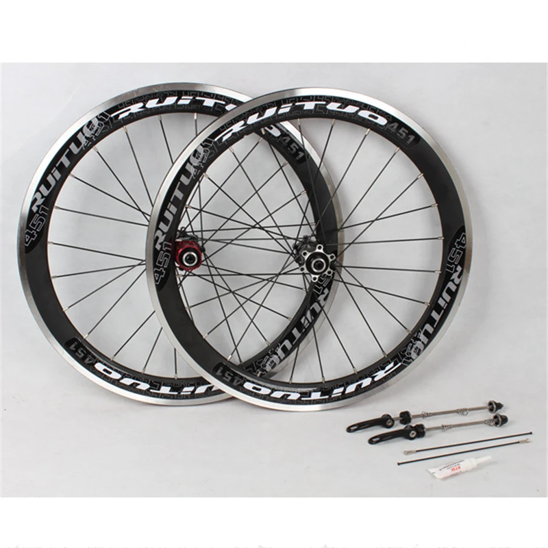 

RT XL 451 Wheels Alloy Disc Brake Broken Straight Pull Wheelset 4 Bearing BMX Wheel Set