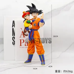 Anime Dragon Ball Sohn Goku mit Gohan Figur, PVC -Actionfiguren, Sammelmodell, Kinderspielzeug, Geschenke, 30 cm 10 Hauptverkaufskleidung Baby Gohan - №6