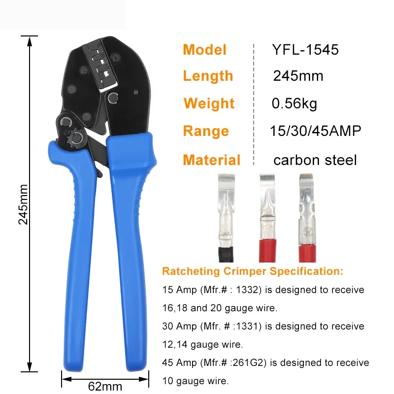 Anderson Powerpole terminals Crimper Wire Crimper and Powerpole YFL-1545 Crimping Tools for Anderson AMP 15 30 45 Connectors