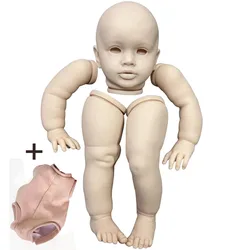 26Inch Huge Baby Unfinished Reborn Kits Pippa Realistic Unpainted Doll Parts with Cloth body and Eyes Bebe Reborn Kits