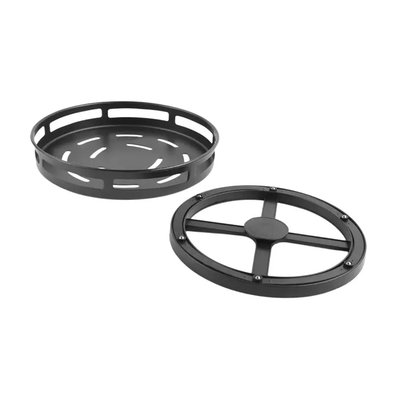 Hot Selling-360-Degree Rotating Seasoning Rack Non-Slip Carbon Steel Storage Tray For Storage Tank Seasoning Kitchen Parts,360-D