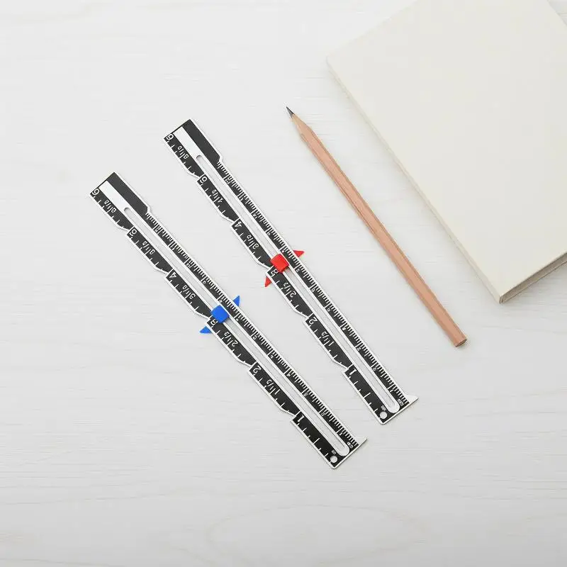 1pc Metal Sliding Guage, Sewing Measuring Tool, Sewing Guage For Quilting And Sewing, Sewing Accessories, Sewing Notions