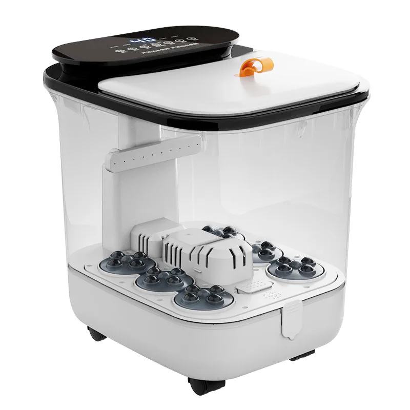 

Настраиваемый электрический массажер для ног с подогревом и постоянной температурой, глубокий ванночный массажер для домашнего использования с роликами