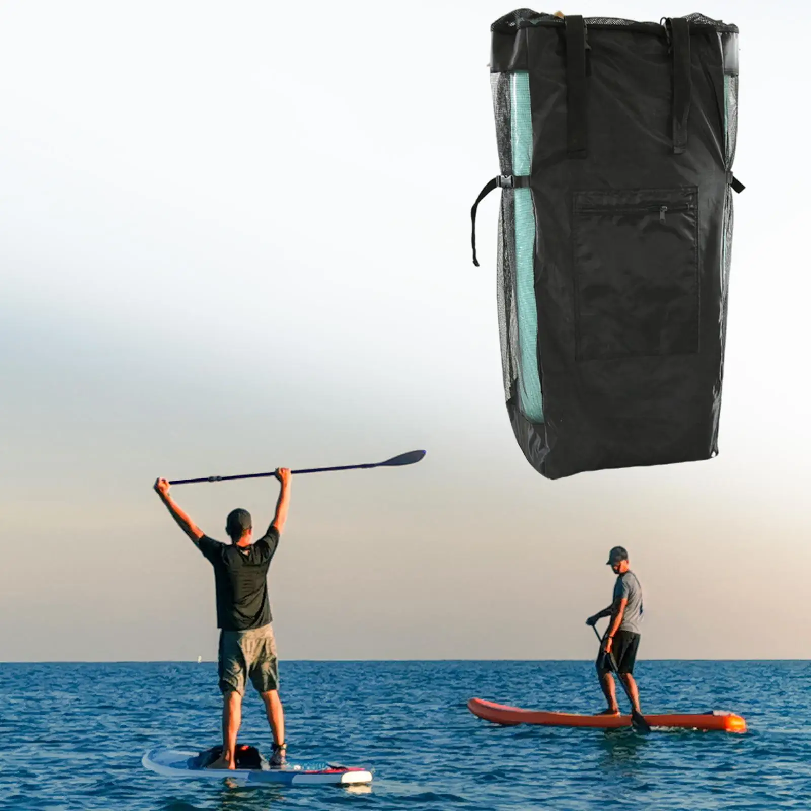 Waterproof Surfboard Travel Bag Adjustable Straps Paddle Backpack