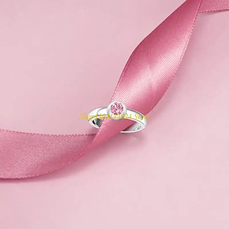 N5KE Simple Birthstone Ring Fashion Stackable Promise Ring Replaceable Zircon Jewelry