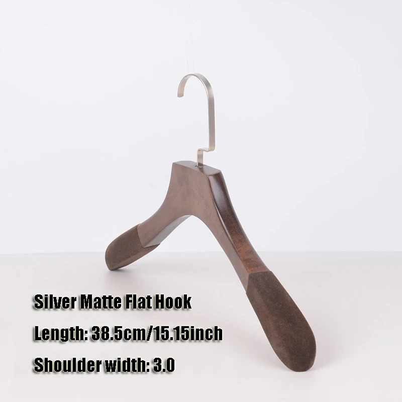 Wooden Hangers, Solid Wood Coat Hangers Heavy Duty, Smooth Finish Bulk Wooden Hangers High-Grade Wooden Clothes Hanger