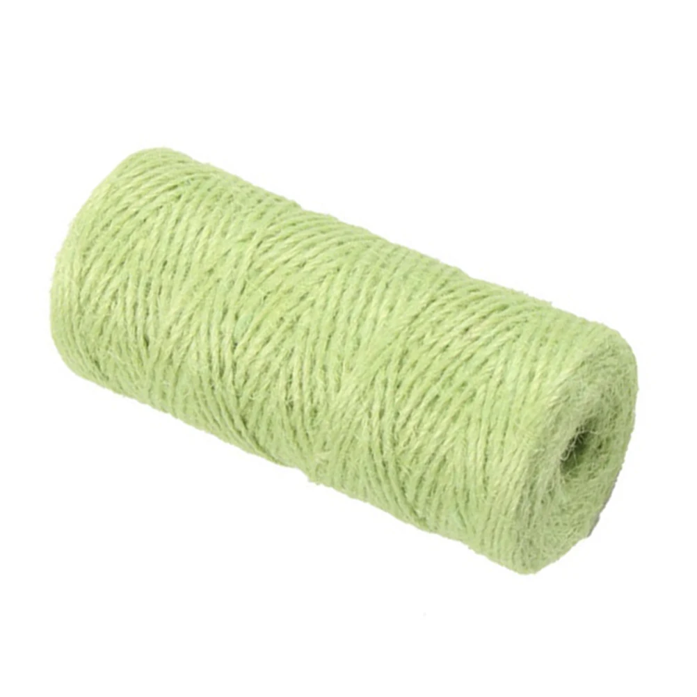 

100M Hemp For Diy Crafts Gardening Decoration Bundling Wedding Festival Use Light Green Rope String Rope String