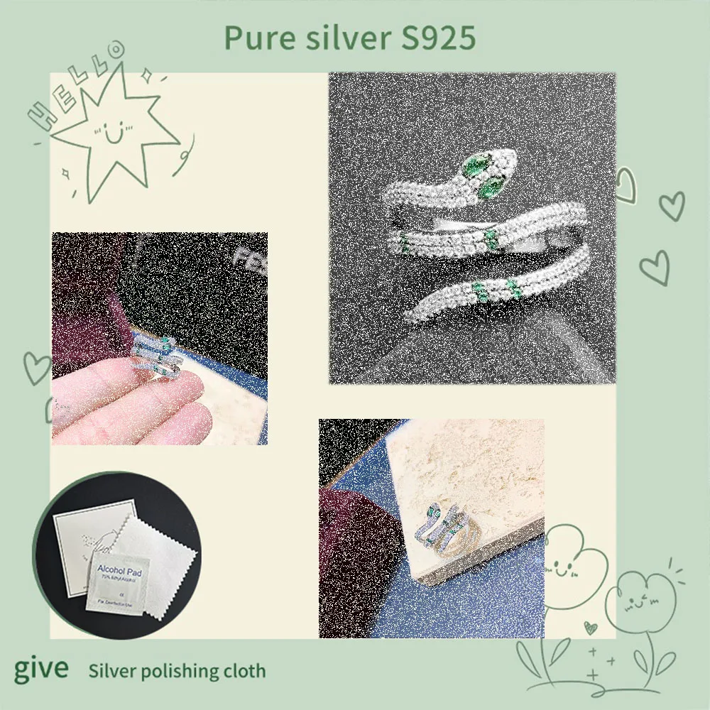

Pure silver s925 ring Classic high-end temperament spirit snake versatile personality popular ring