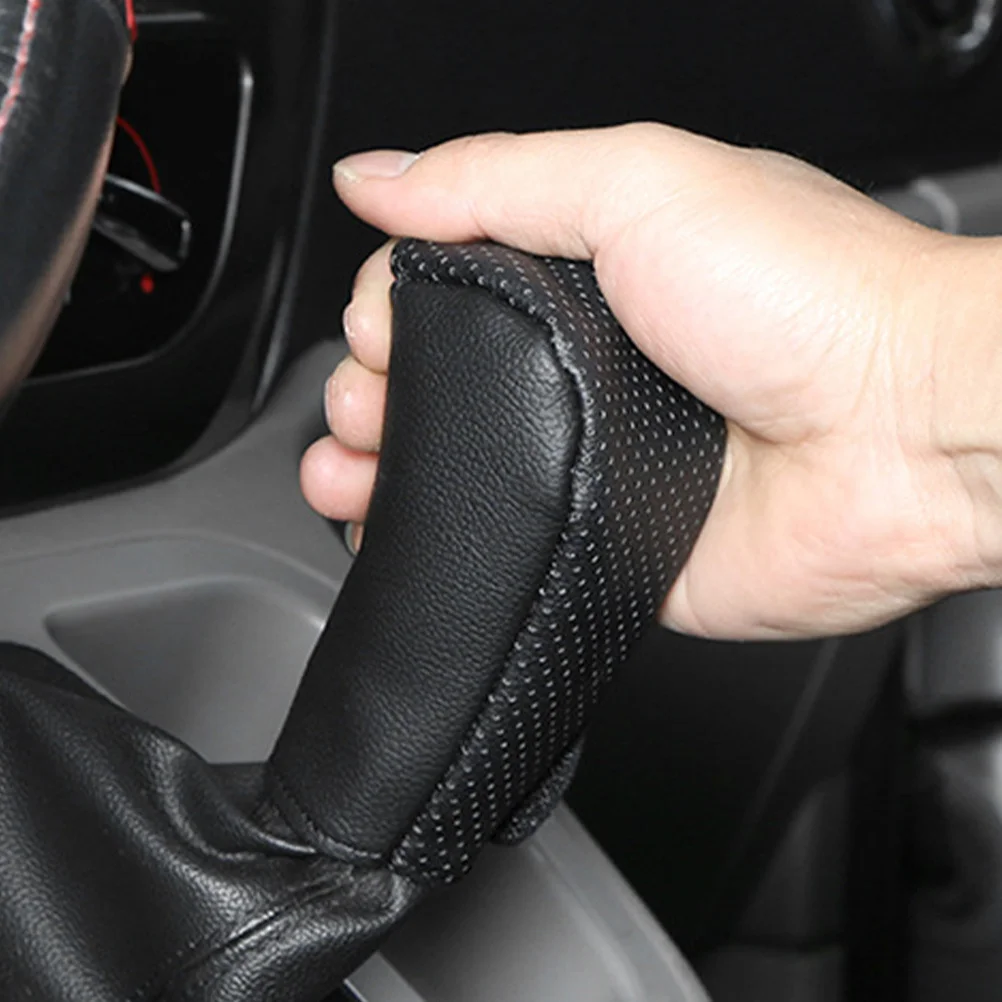 

Car Shifter Boot Universal Fit For Gear Shift Parking Brake Durable Shift Sleeve Cover Stylish Interior Accessory For Manual