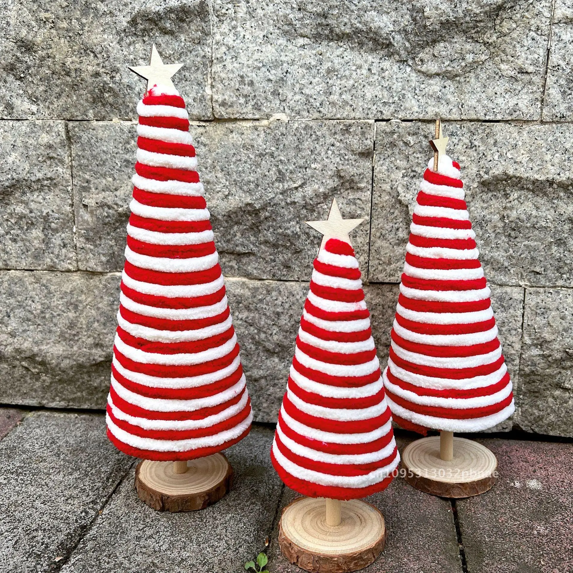 Mini árvore de Natal mesa prateleira cena layout decorações bandeja ornamentos