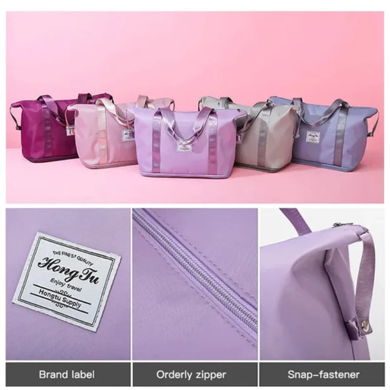 High-capacity Double-layer Wet Separation Travelling Bag Women Duffle Shoulder Bag Waterproof Handbags sport fitness Crossbody