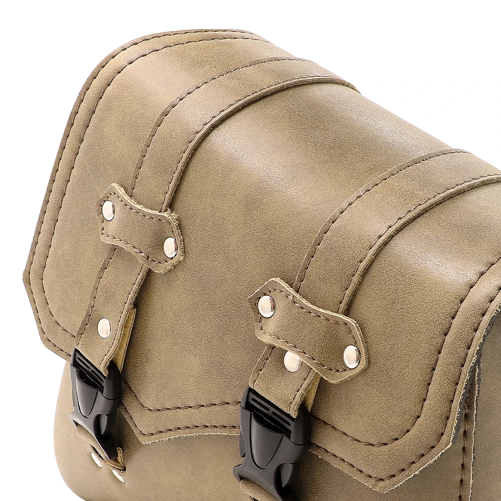 Motorcycle Saddlebags Side Tool Bag PU Leather Luggage Saddle Bag Fit For Harley Sportster XL 883 Hugger Sportster Universal