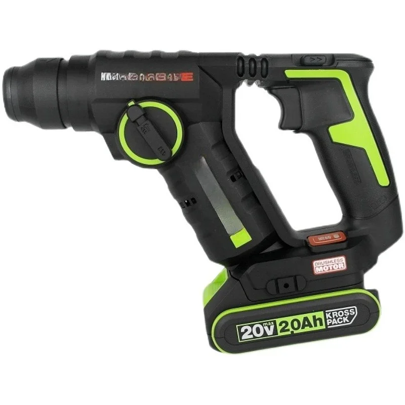 Industrial Grade Electric Hammer WU380S Lithium Battery Brushless Lightweight Rechargeable Concrete Impact Drill
