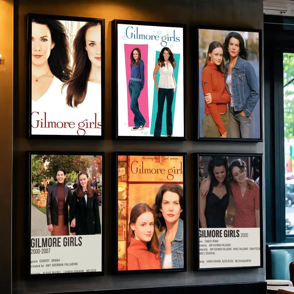 tv series G-Gilmore Girls-S Poster Minimalist Wall Sticker for Cafe Office Bar Home Decor and Gift