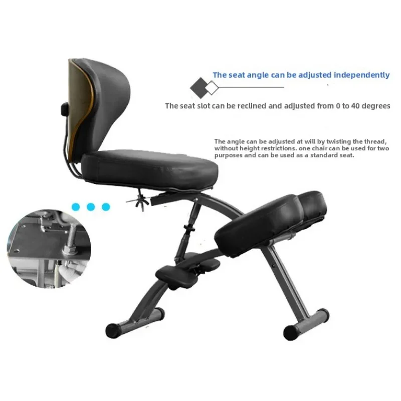 Multi-functional Ergonomic Kneeling Chair Chiropractic Office Chair Computer Chair Adjustable Angle Back Chair
