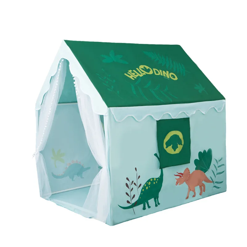 Grande maison de jeu pliante avec fenêtre pour enfants, château de dinosaure, tente pour bébé, cadeau de Noël pour fille et garçon