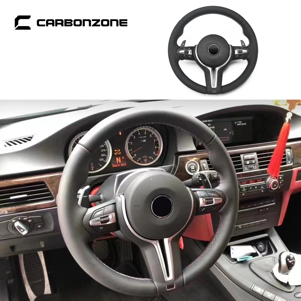 Real Carbon Fiber Steering Wheel MP New Style for BMW 3 4 5 Series Old to New Car Interior Accessories