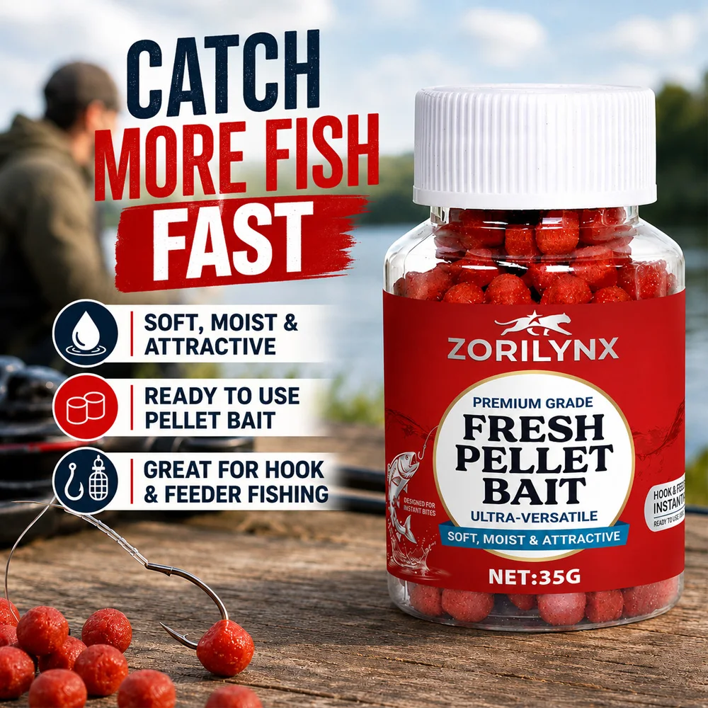 ZORILYNX 35g Appât de pêche en granulés souples, attractif pour poissons, leurres parfumés en pâte pour la pêche à la carpe, au carassin et en eau douce en rivière