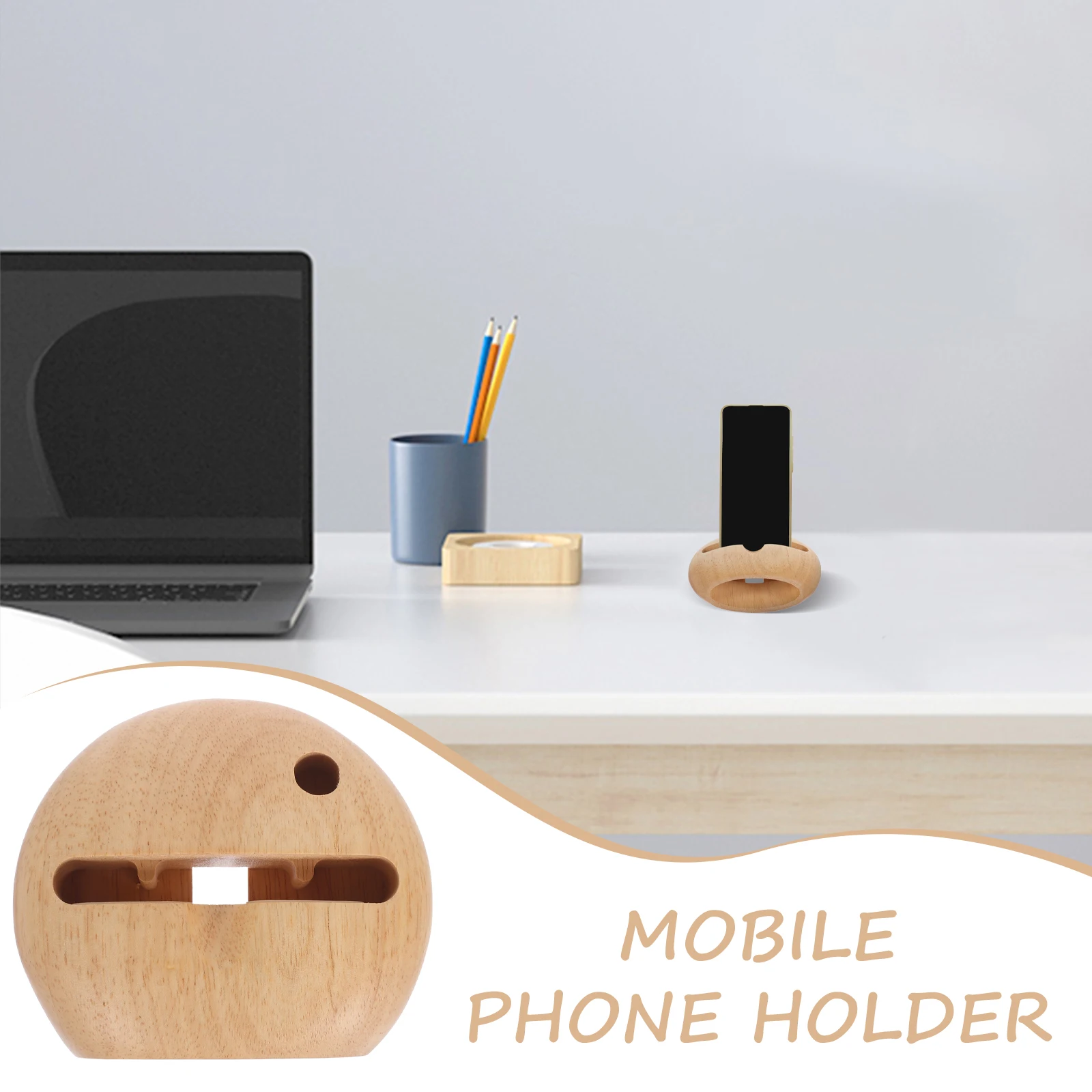 Support pour téléphone, amplificateur, haut-parleur cellulaire, bureau en bois, son de bambou, support Mobile, station de douche, support pour Smartphone