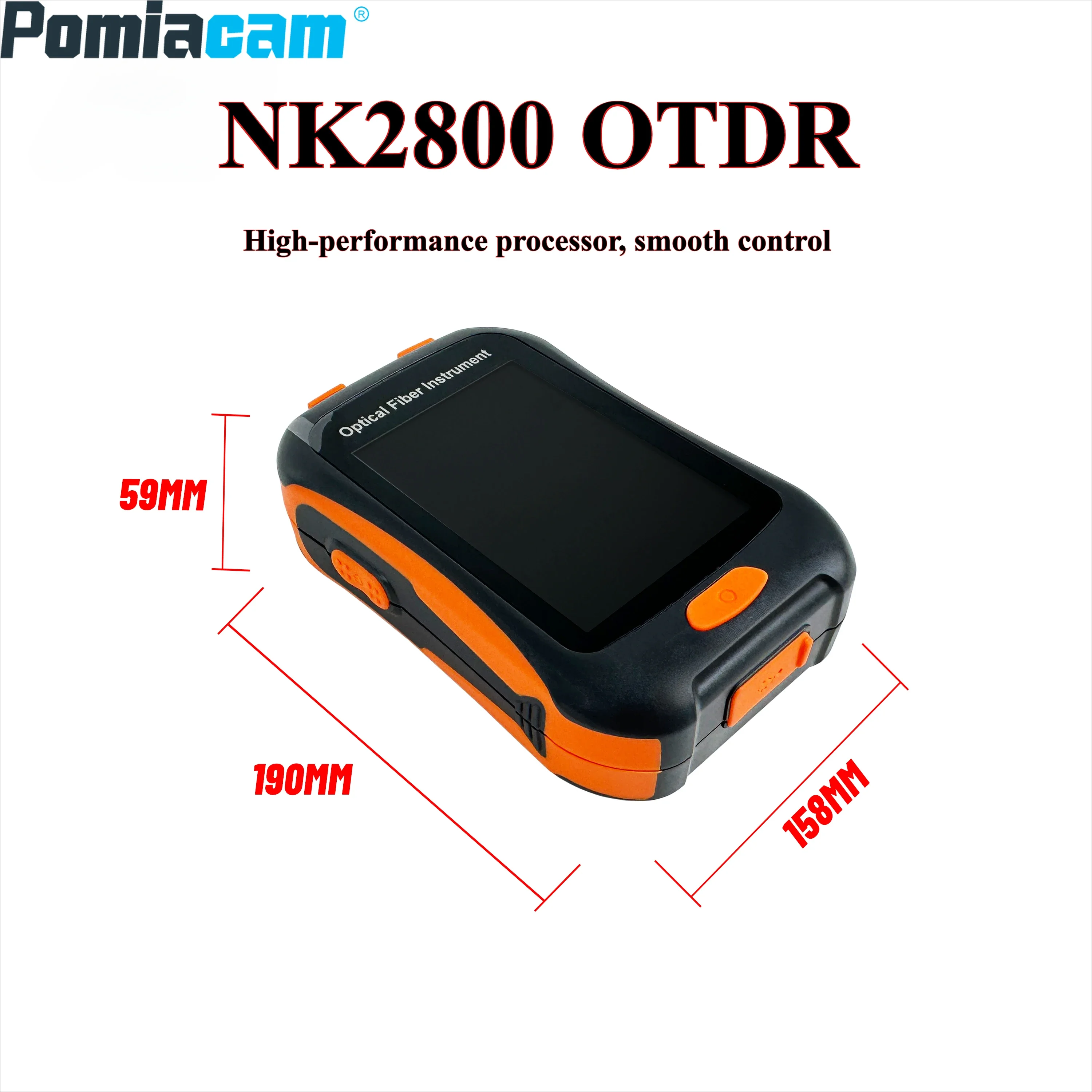 NK2800 1550 nm Wellenlänge Mini OTDR optisches Zeitbereichsreflektometer FTTH-Testgerät mit 3,5 Zoll und 80 km Testbereich