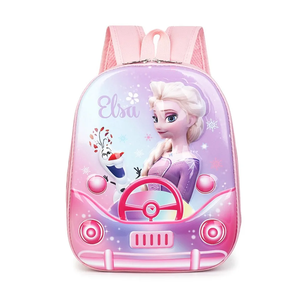 Elsa Frozen Kids Kawaii Hard Shell Backpack Fashion 3D Design Comfortable Breathable Shoulder Strap High-quality School Bag Gift