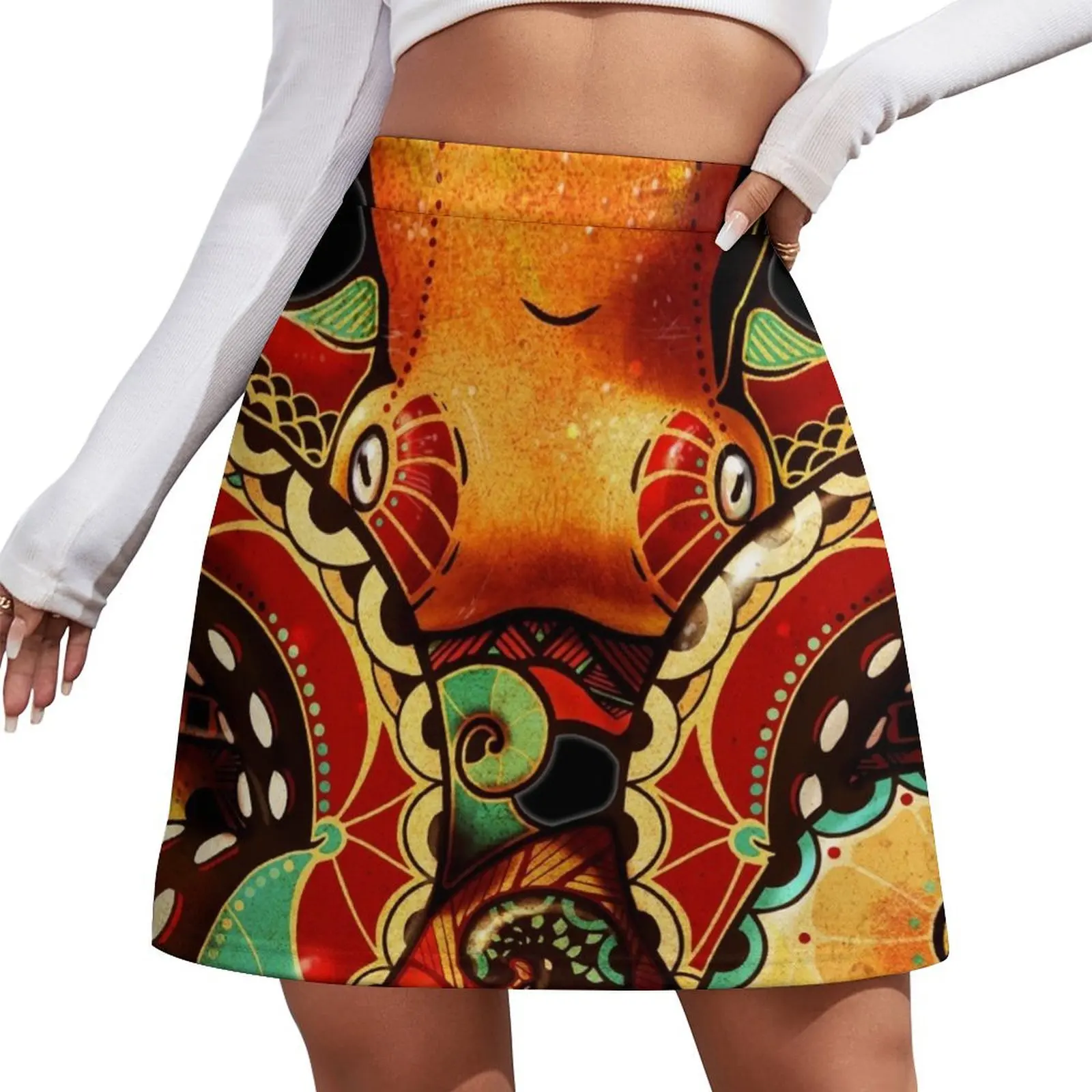 

the octopus Mini Skirt korean luxury clothing chic and elegant woman skirt 90s aesthetic