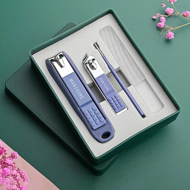 2/3/4/5/6 pezzi Set Manicure tagliaunghie tagliaunghie universale Pedicure Trimmer Kit di strumenti per Nail Art con confezione regalo