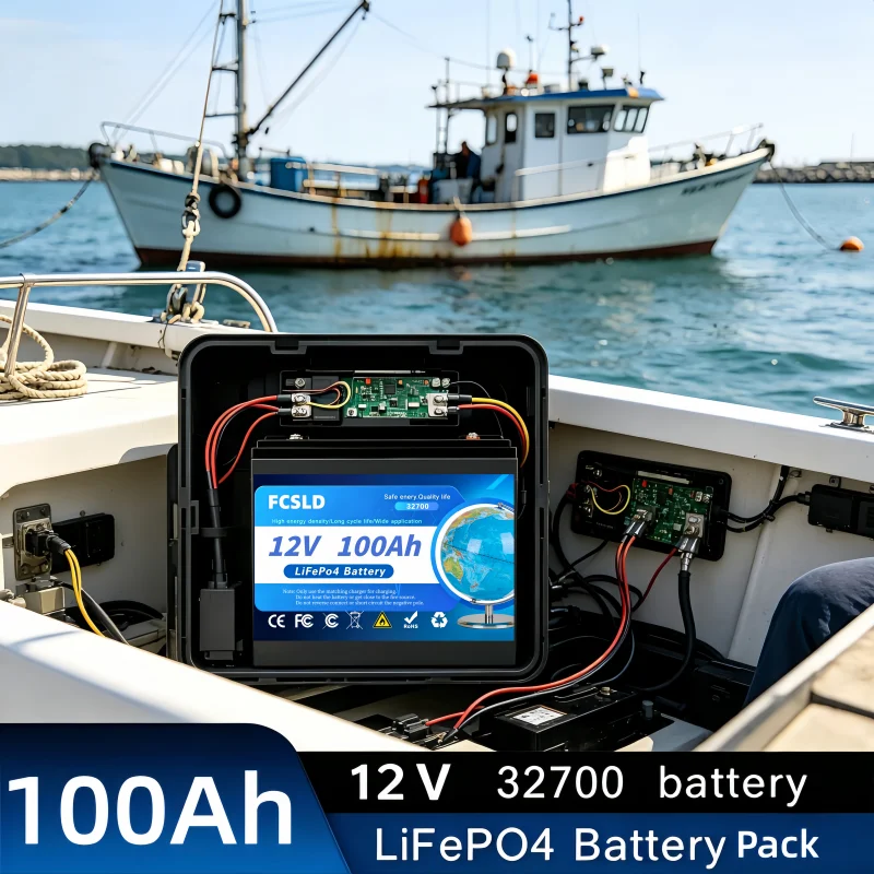 

100% New Genuine LiFePO4 12V 100Ah Battery, Built-in 200A BMS, RechargeableBattery, for RV/Camper, Marine, Solar