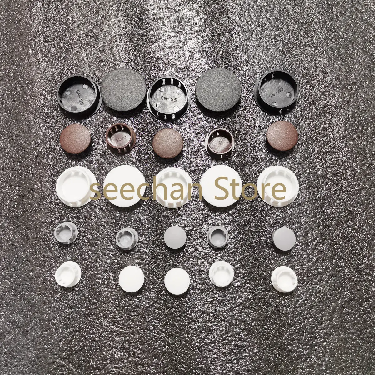 Black/White Nylon Round Snap-on Plug 6mm 8mm 10mm-75mm Plastic Hole Caps Blanking End Caps Seal Stopper