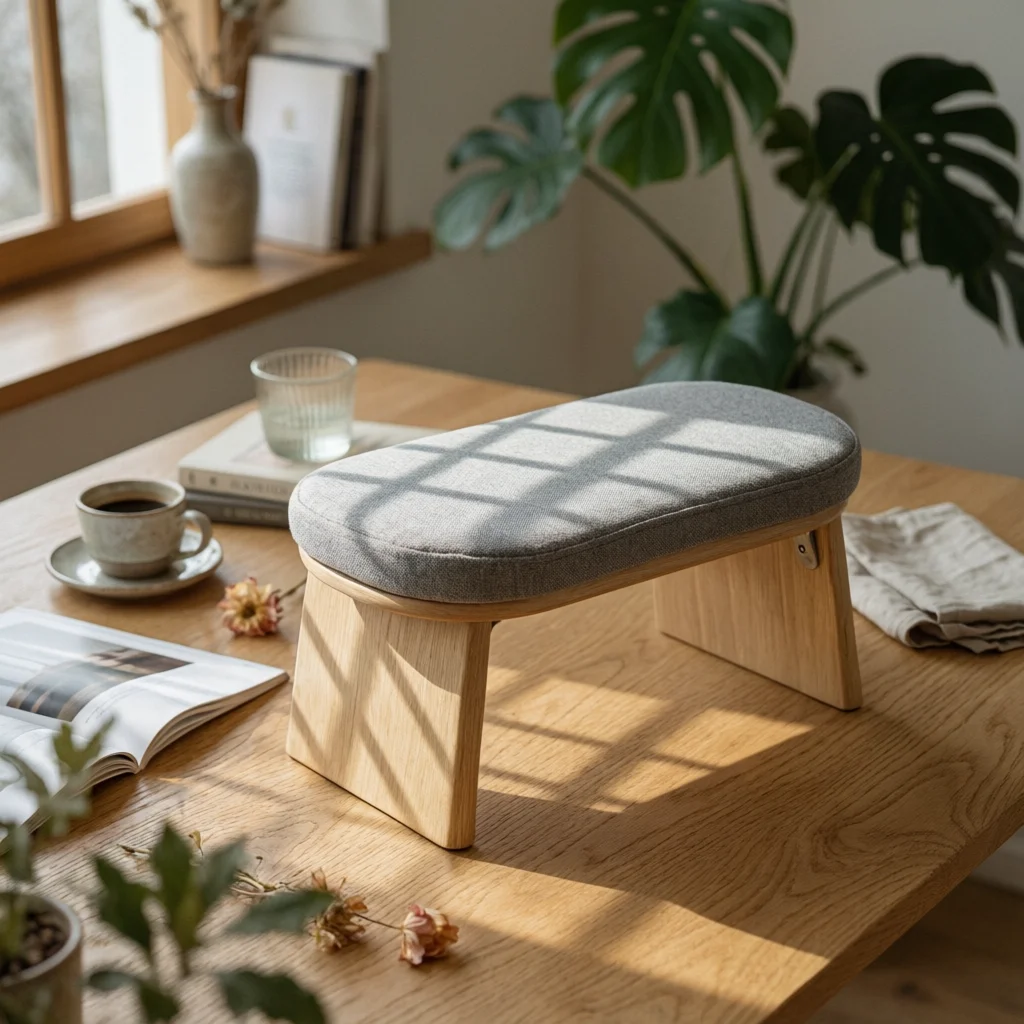 Tabouret de méditation en bambou, banc de méditation, tabouret de pleine conscience, mobilier confortable et minimaliste pour les meditators, pratique à domicile