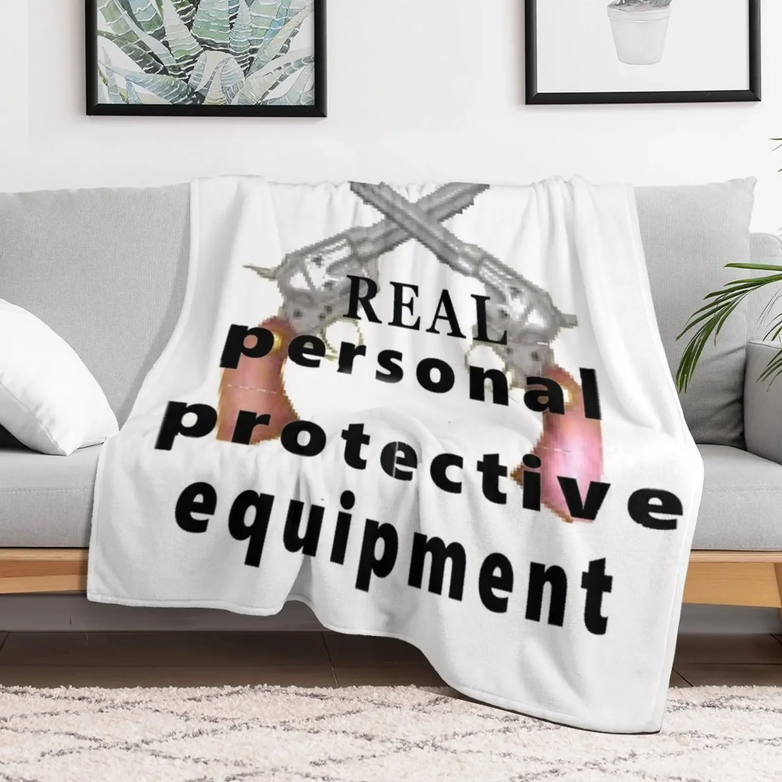 personal protective equipment Throw Blanket Warm Plush Fuzzy Blanket for Living Room