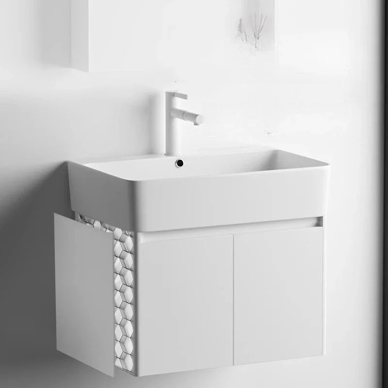 

Утолщенный комбинированный шкаф для ванной из алюминиевого сплава с сотовой структурой, тумба под раковину для небольшой квартиры