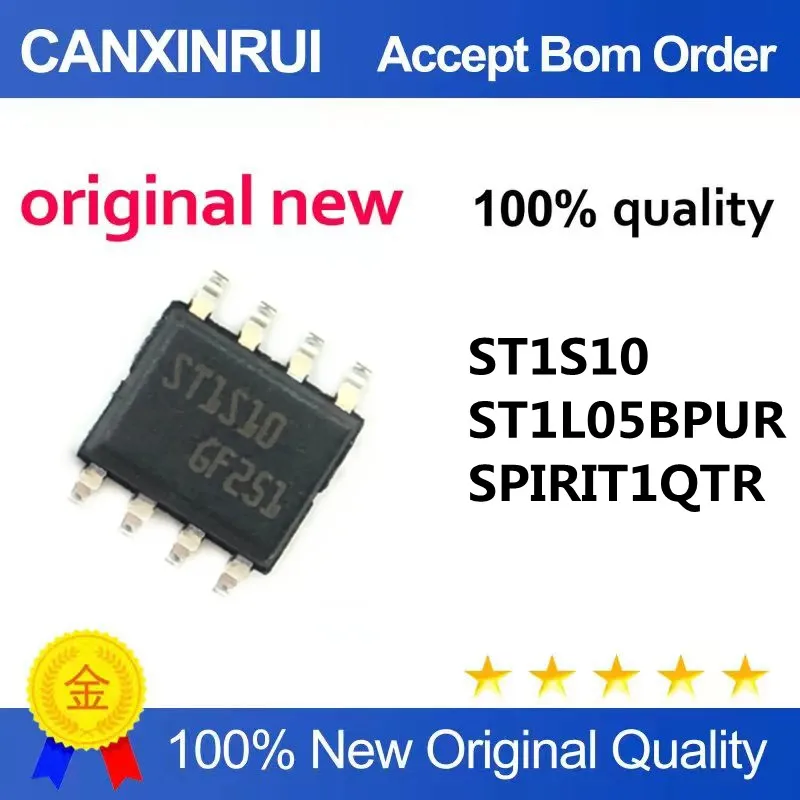 ST1S10 PUR ST1L05BPUR Silk Screen 1L05 QFN8 SPIRIT1 QTR Silk Screen SP01 QFN