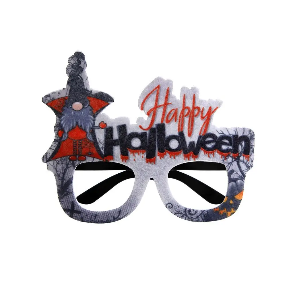 Creative Bats Halloween Eyeglasses Frame Pumpkins Cosplay Props Ghost Funny Glasses Paper Halloween Cosplay Props Kids