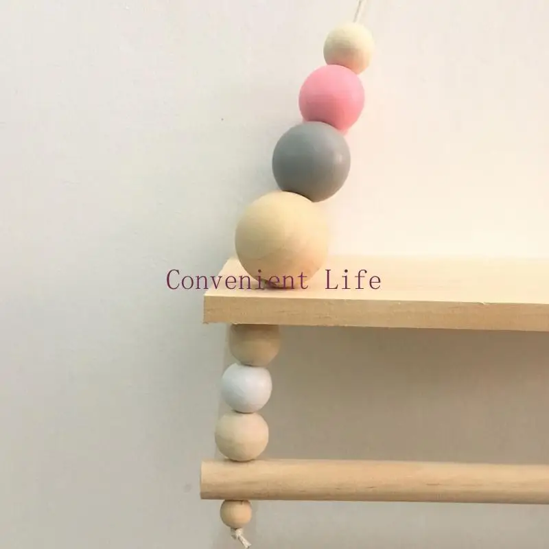 

L1EE Floating Shelves Wall Storage Display Holder Wall Shelf with Clothes Rack