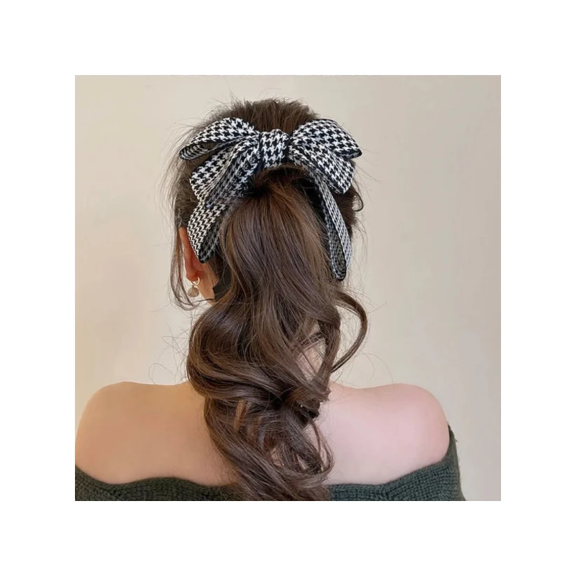 新しいバナナヘアクリップ女性弓帽子バナナヘアピン韓国生地アートヘアグリップシンプルなヘアバレッタヘッドバンド帽子