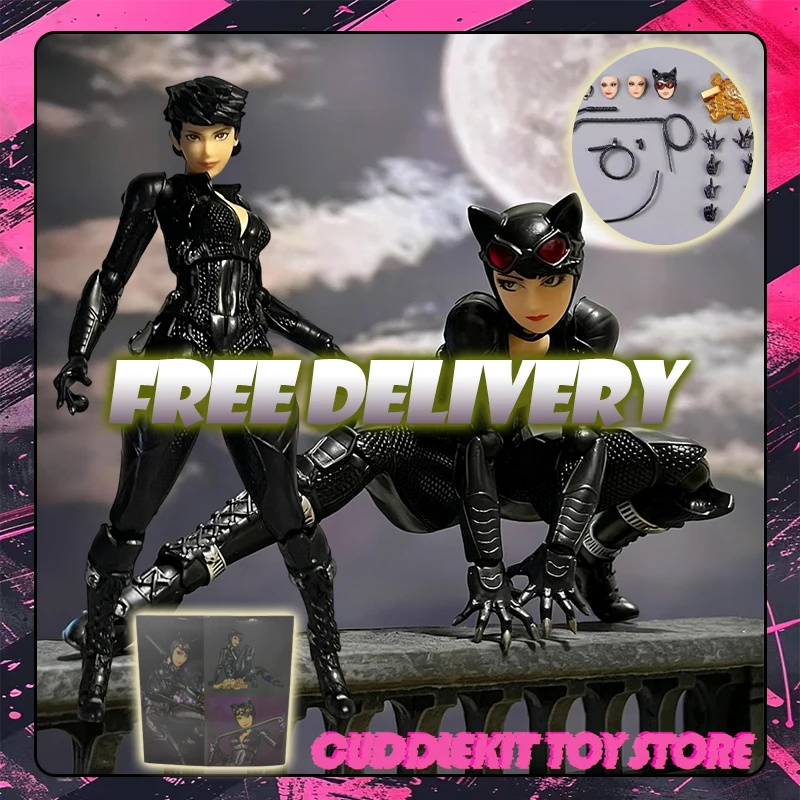 

В НАЛИЧИИ Yamaguchi Catwoman Ko Фигурка Arkahm Factory MAX Factory Kaiyodo Revoltech Аниме Фигурки Коллекция Модель Игрушки