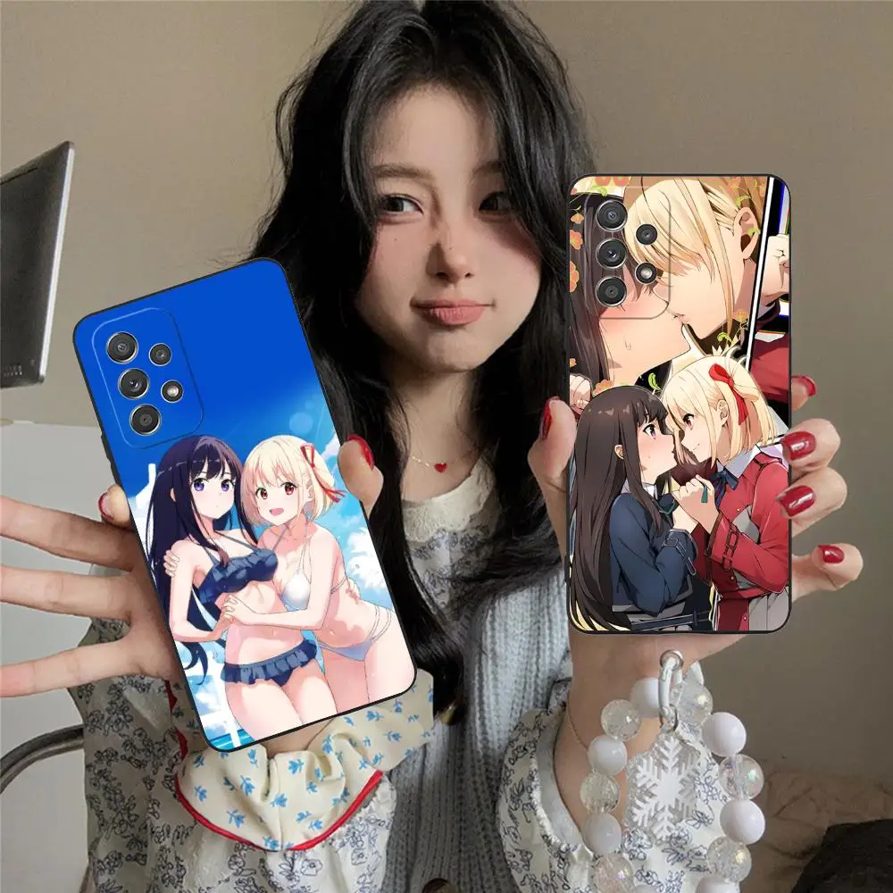 

Lycoris Recoil Anime Mobile Phone Case for Samsung Galaxy A73 72 71 70 56 55 54 53 52 36 35 34 23 16 15 5G Colour Protective