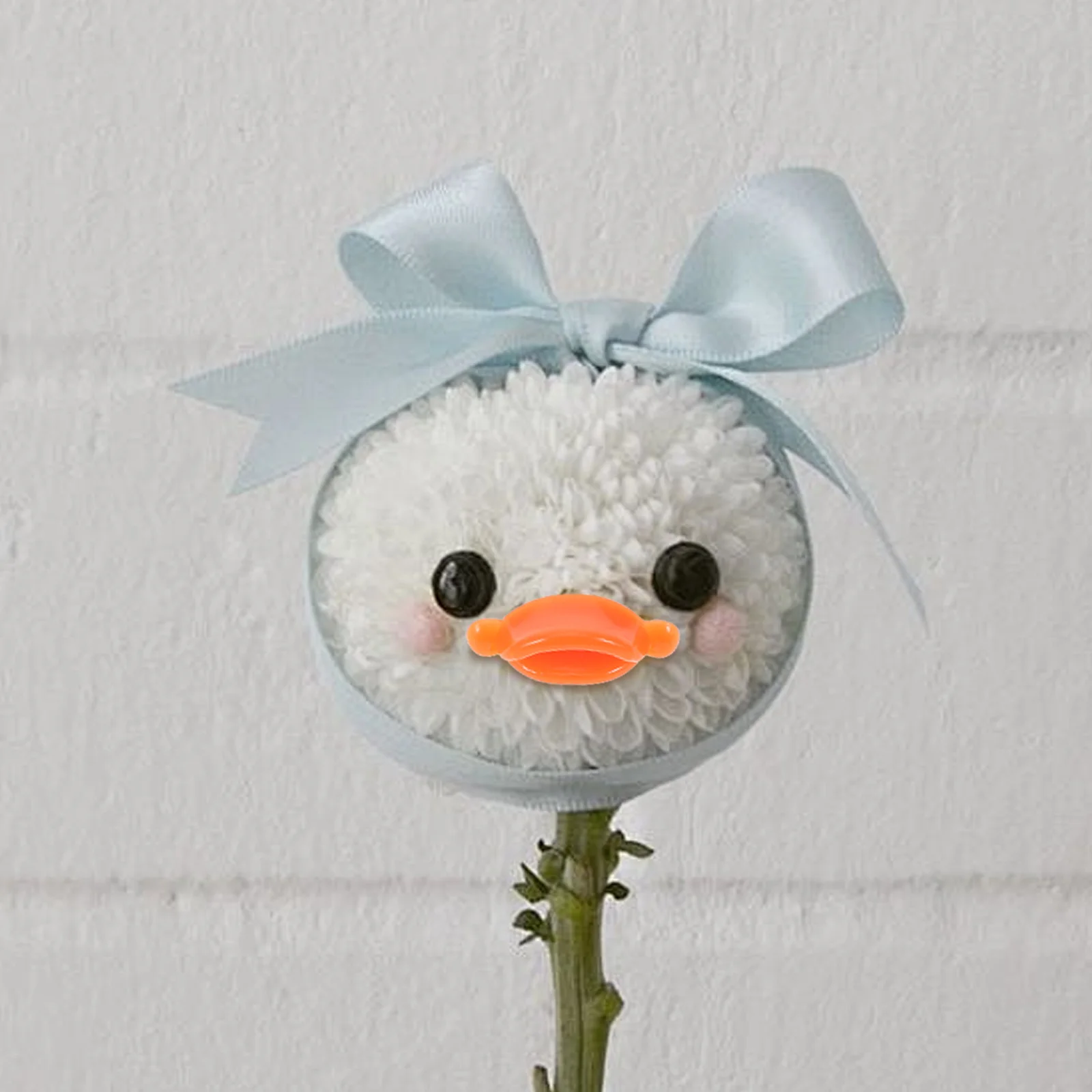 Accessoires de bouche de canard en plastique, 50 pièces, pour bricolage, fabrication de canard, conception filetée, bord de lèvre réaliste, insertion, décor artisanal, Mini décors