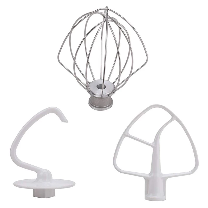 K45dh gancho de massa k45b revestido batedor plano k45ww fio chicote apto para misturador de suporte com 4.5qt 5 qt tigela para ajuda de cozinha