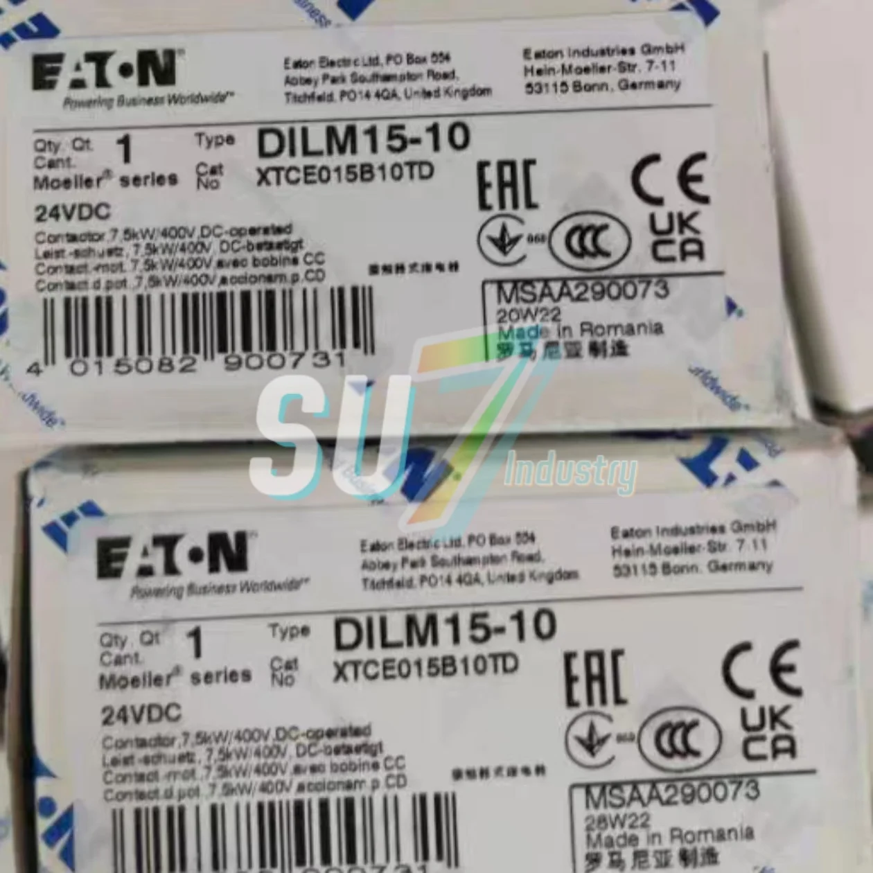 

Contactor New In Box DILM15-10 24VDC DILM17-10(RDC24) DILM17-10C-DS 220-240VDC