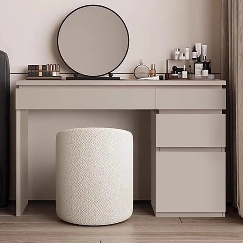Wood Shelf Vanity Table Modern Corner Study Bedside Dressing Table Organizer Makeup Beauty Vestidores Lounge Suite Furniture