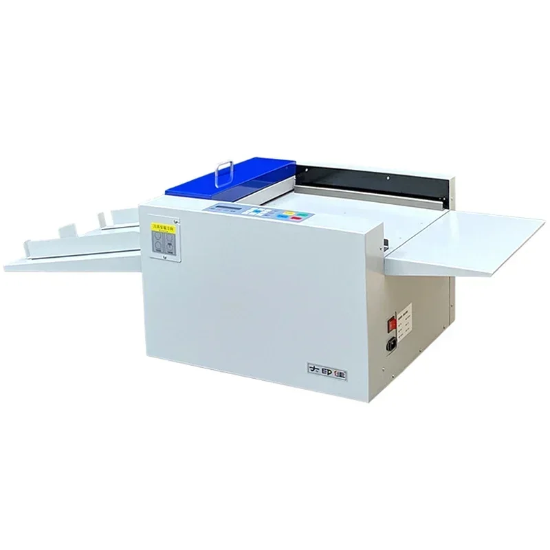 Paper creasing machine, automatic punching